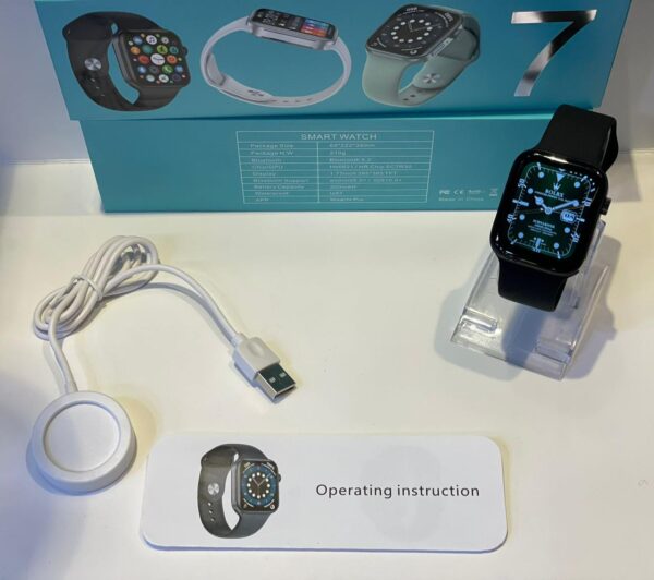 IWO 76 Smart Watch Series 7 44mm 1.75" Heart Rate Monitor N76 Smartwatch for Men Women Samsung Huawei Xiaomi Android Phone